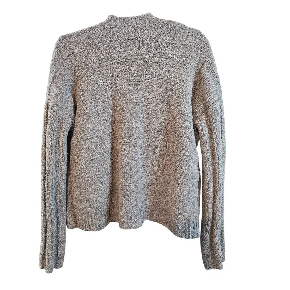 ATM Womens Boucle Cardigan Sweater waist length Button-Down Soft Knit size‎ M